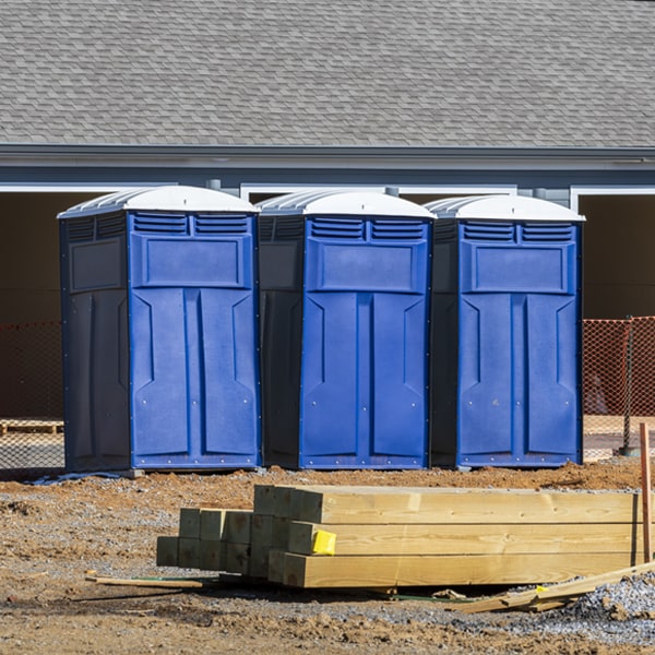 how often are the porta potties cleaned and serviced during a rental period in Churchill Michigan